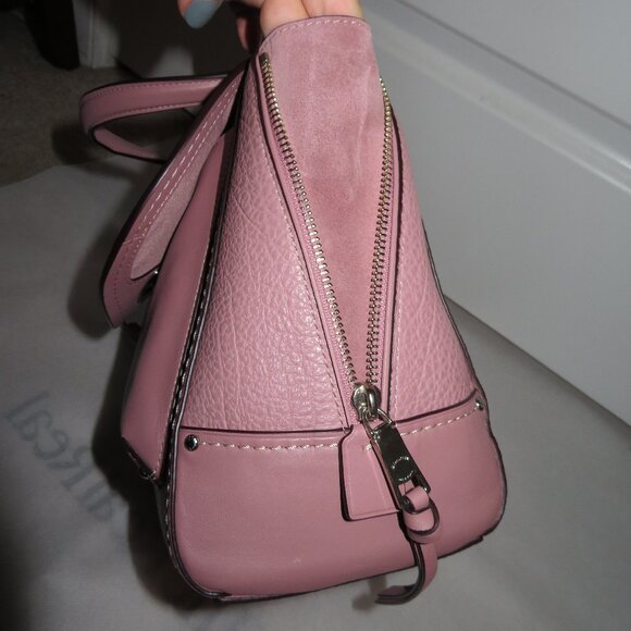 Coach Faye Leather Small Backpack Dusty Rose Leather - Picture 14 of 16